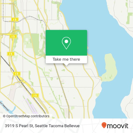 Mapa de 3919 S Pearl St, Seattle, WA 98118