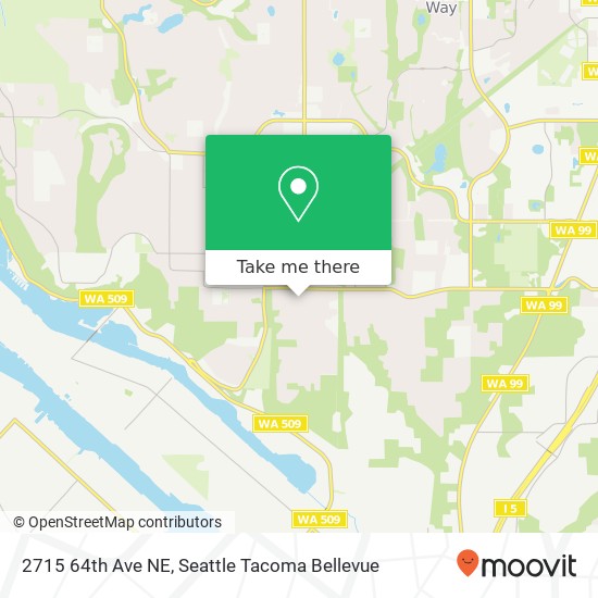 Mapa de 2715 64th Ave NE, Tacoma, WA 98422