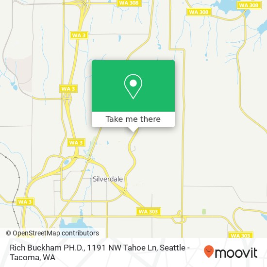 Mapa de Rich Buckham PH.D., 1191 NW Tahoe Ln