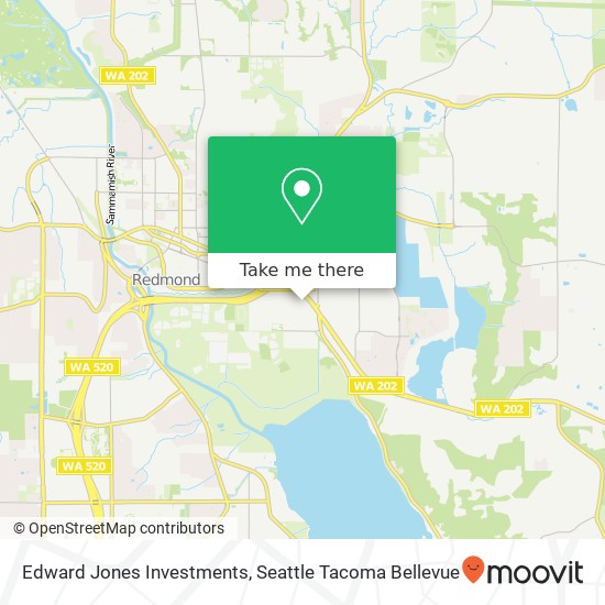 Mapa de Edward Jones Investments, 17887 Redmond Way