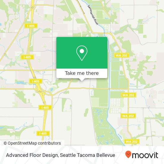 Mapa de Advanced Floor Design, 13609 NE 126th Pl