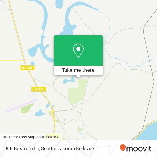 Mapa de 8 E Bostrom Ln, Shelton, WA 98584