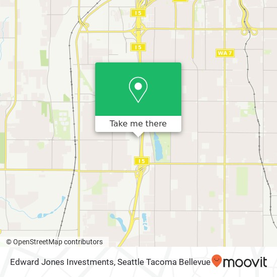 Mapa de Edward Jones Investments, 6450 Tacoma Mall Blvd