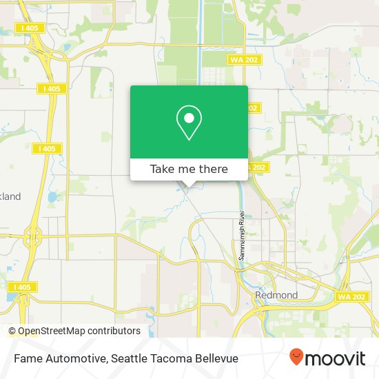 Fame Automotive, 14624 NE 95th St map