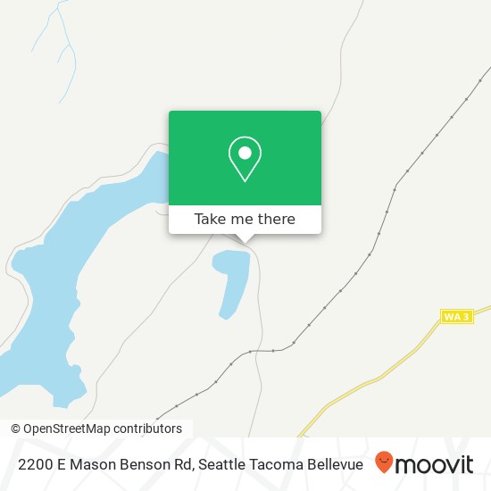Mapa de 2200 E Mason Benson Rd, Grapeview, WA 98546