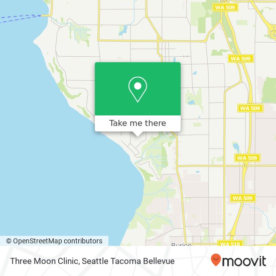 Mapa de Three Moon Clinic, 2309 SW 120th St