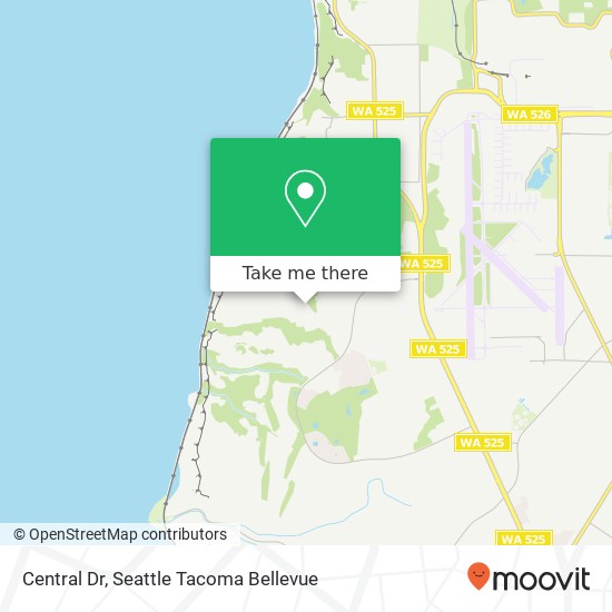 Mapa de Central Dr, Mukilteo, WA 98275