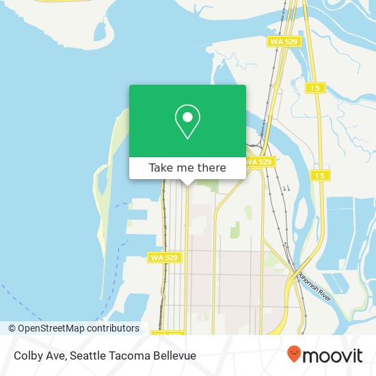 Mapa de Colby Ave, Everett, WA 98201