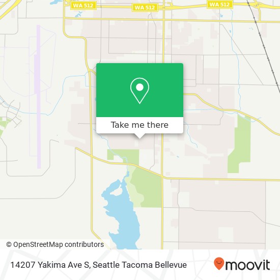 Mapa de 14207 Yakima Ave S, Tacoma, WA 98444