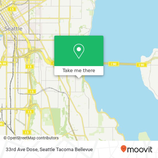 Mapa de 33rd Ave Dose, Seattle, WA 98144