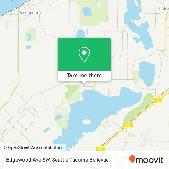 Edgewood Ave SW, Lakewood, WA 98498 map