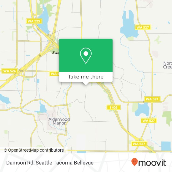 Mapa de Damson Rd, Lynnwood, WA 98036