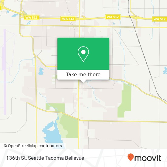 Mapa de 136th St, Tacoma, WA 98445