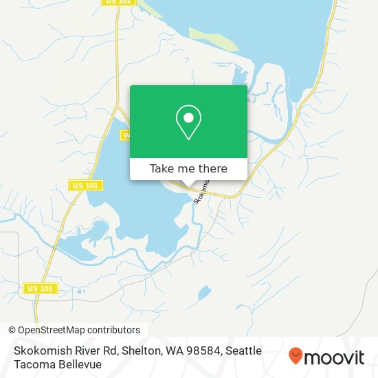 Mapa de Skokomish River Rd, Shelton, WA 98584