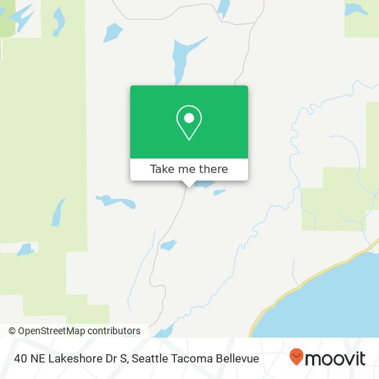 Mapa de 40 NE Lakeshore Dr S, Tahuya, WA 98588