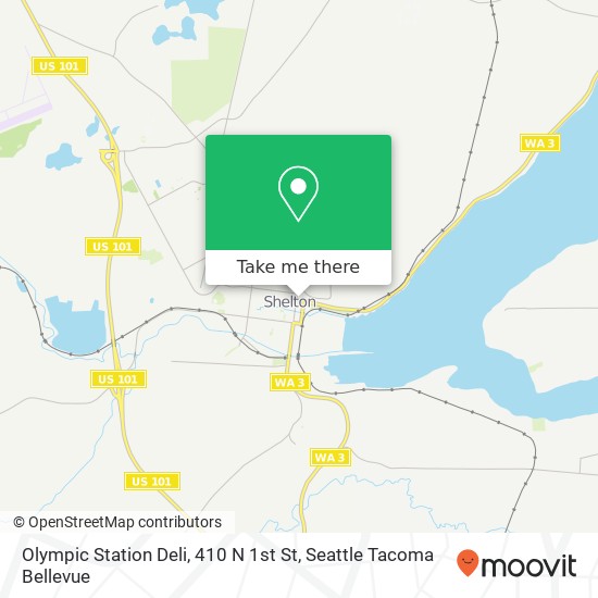 Mapa de Olympic Station Deli, 410 N 1st St