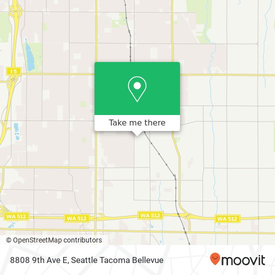 Mapa de 8808 9th Ave E, Tacoma, WA 98445