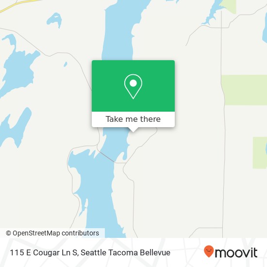 Mapa de 115 E Cougar Ln S, Shelton, WA 98584