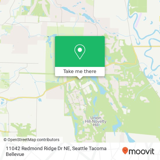 Mapa de 11042 Redmond Ridge Dr NE, Redmond, WA 98053