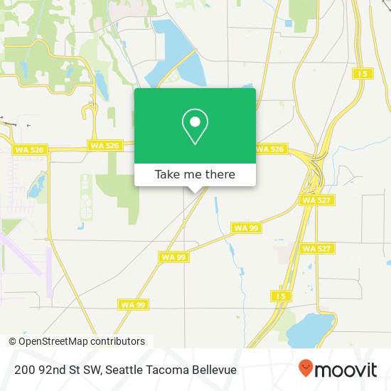 Mapa de 200 92nd St SW, Everett, WA 98204