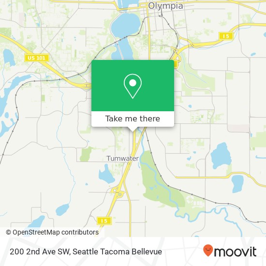 Mapa de 200 2nd Ave SW, Tumwater, WA 98512