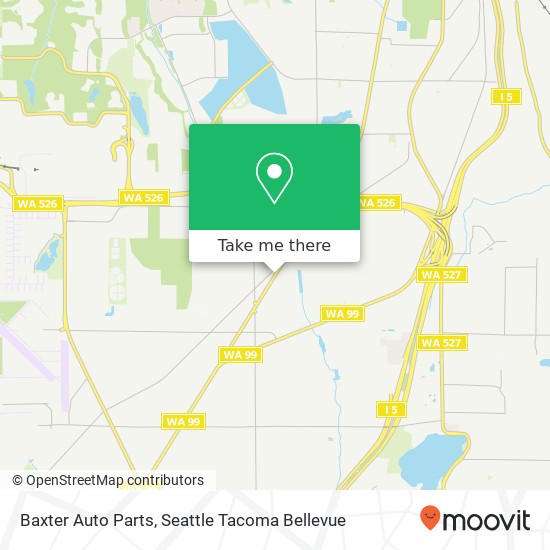 Mapa de Baxter Auto Parts, 9220 Evergreen Way