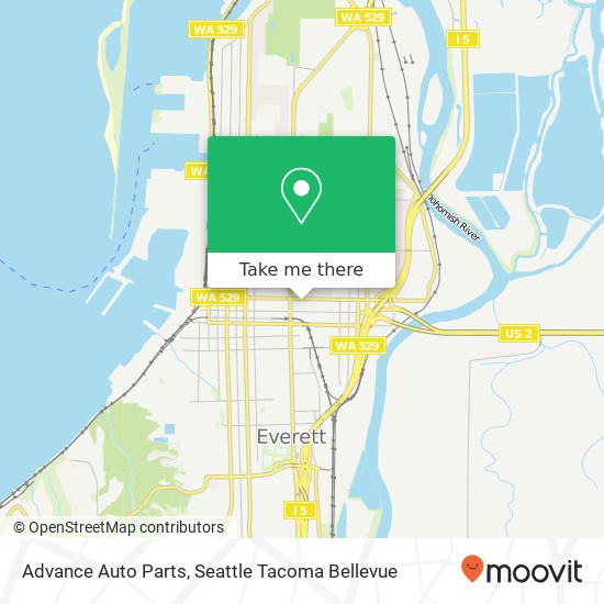 Advance Auto Parts, 2202 Everett Ave map