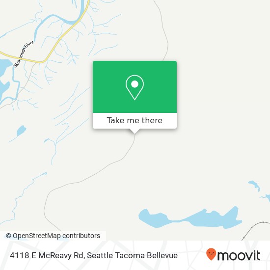 Mapa de 4118 E McReavy Rd, Union, WA 98592