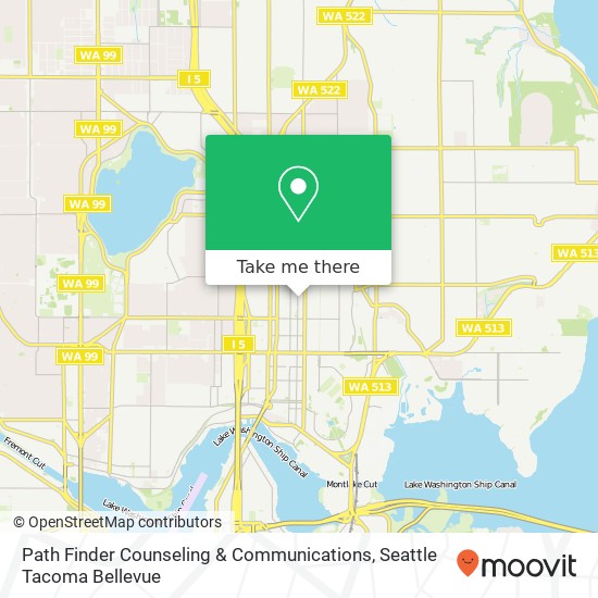 Path Finder Counseling & Communications, 5218 University Way NE map