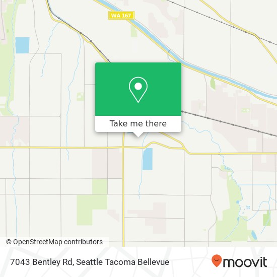 Mapa de 7043 Bentley Rd, Puyallup, WA 98371