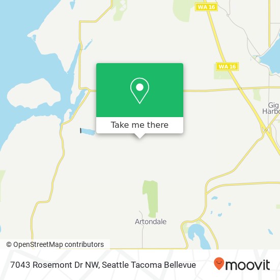 7043 Rosemont Dr NW, Gig Harbor, WA 98335 map