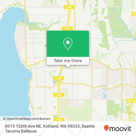 Mapa de 8019 120th Ave NE, Kirkland, WA 98033