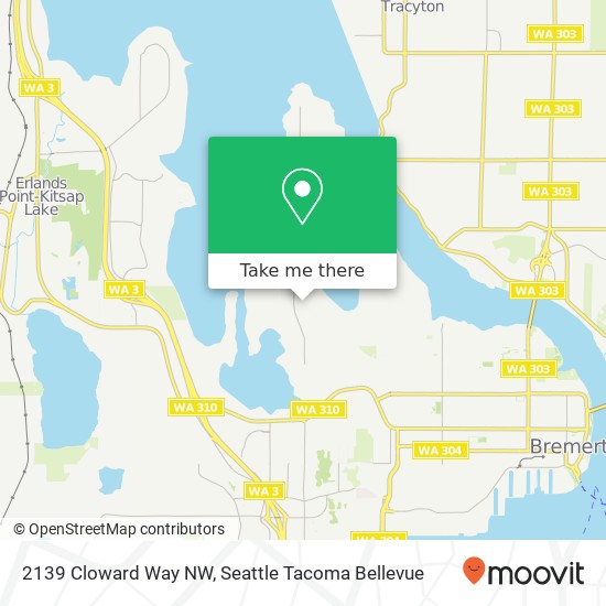 2139 Cloward Way NW, Bremerton (WEST PARK), WA 98312 map