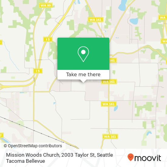 Mission Woods Church, 2003 Taylor St map