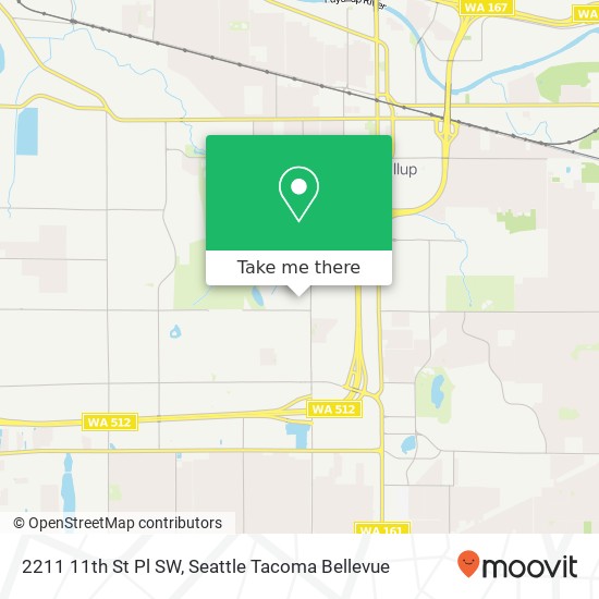 Mapa de 2211 11th St Pl SW, Puyallup, WA 98371