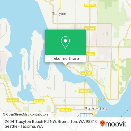 2604 Tracyton Beach Rd NW, Bremerton, WA 98310 map