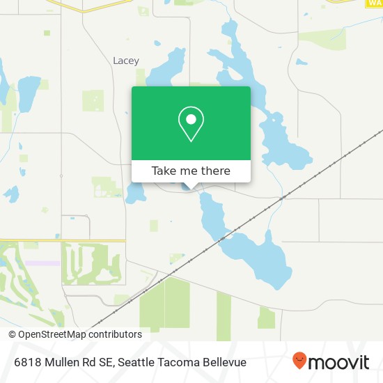 Mapa de 6818 Mullen Rd SE, Lacey, WA 98503