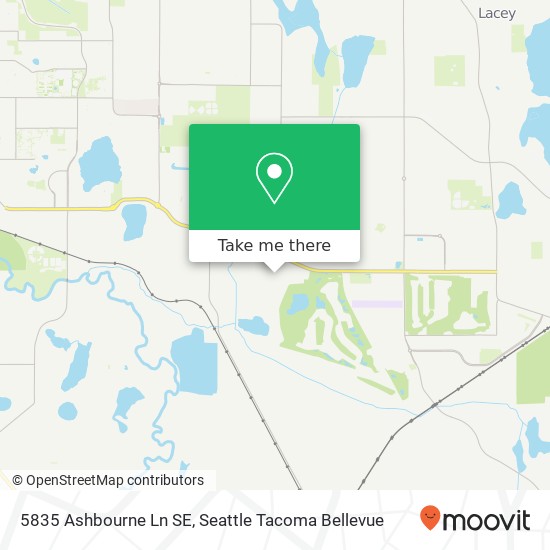 Mapa de 5835 Ashbourne Ln SE, Olympia, WA 98501