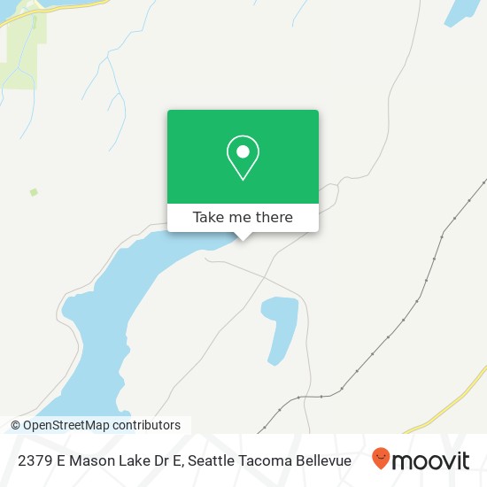 Mapa de 2379 E Mason Lake Dr E, Grapeview, WA 98546