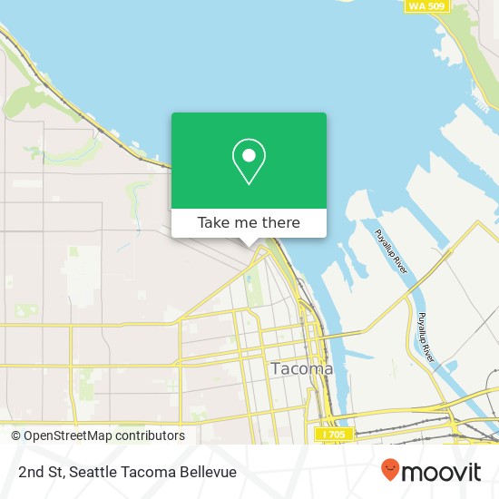 Mapa de 2nd St, Tacoma, WA 98403