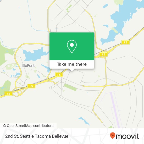 Mapa de 2nd St, Tacoma, WA 98433