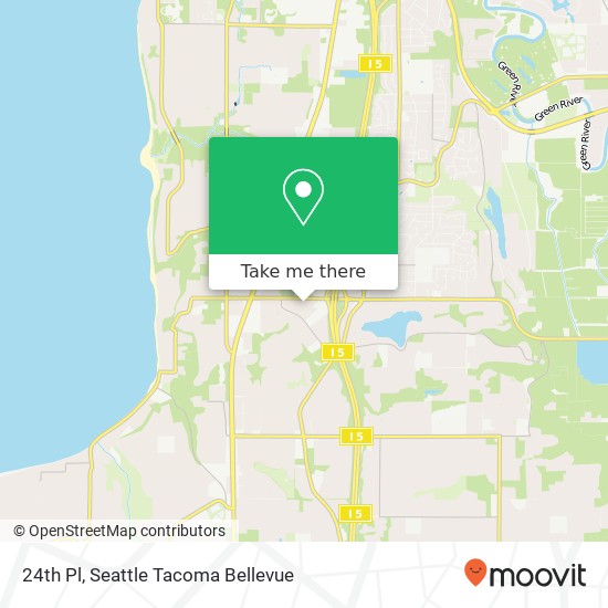 Mapa de 24th Pl, Federal Way, WA 98003