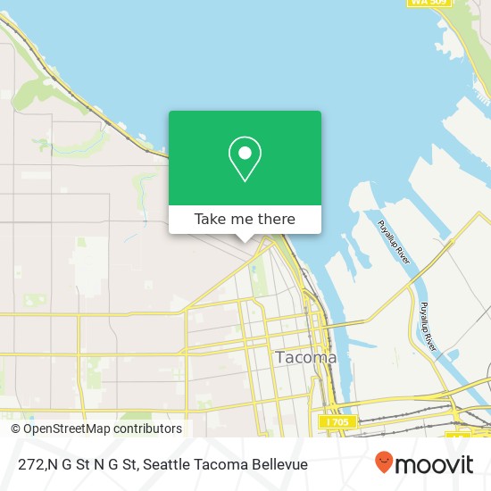 Mapa de 272,N G St N G St, Tacoma, WA 98403