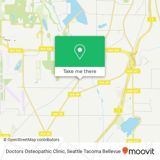 Doctors Osteopathic Clinic, 9629 Evergreen Way map