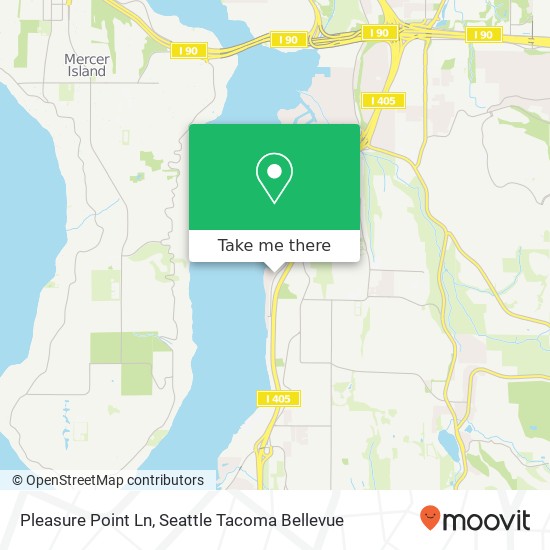 Mapa de Pleasure Point Ln, Bellevue, WA 98006