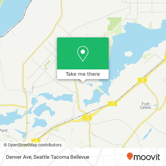 Mapa de Denver Ave, Tacoma, WA 98433