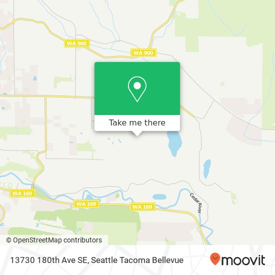 Mapa de 13730 180th Ave SE, Renton, WA 98059