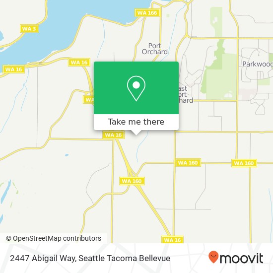 Mapa de 2447 Abigail Way, Port Orchard, WA 98366