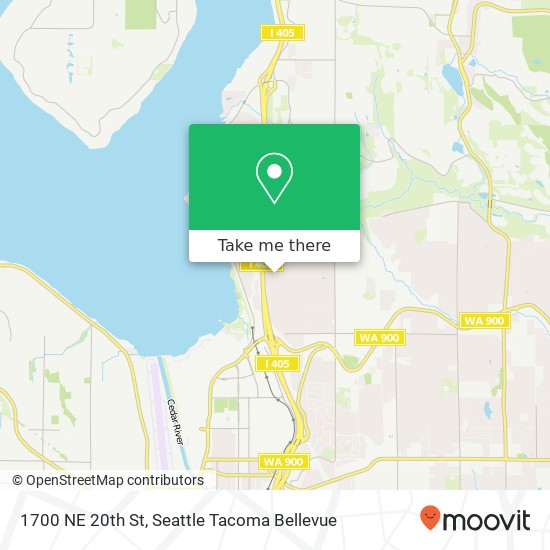 1700 NE 20th St, Renton, WA 98056 map