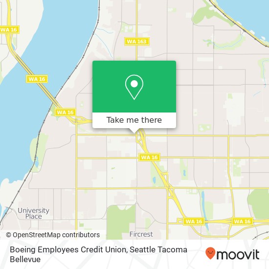 Boeing Employees Credit Union, 5985 6th Ave map